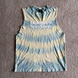 OVO October’s Very Own Tie Dye Tank Top Owl Logo Sleeveless Shirt Small